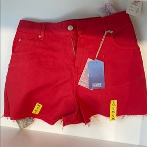 Red shorts